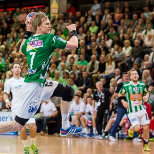 Christian Schoene im Spiel Frisch Auf Goeppingen - MT Melsungen