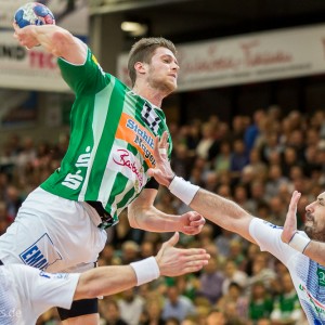 Daniel Fontaine im Spiel Frisch Auf Goeppingen - HSV Hamburg