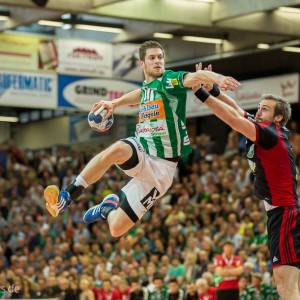 Daniel Fontaine im Spiel Frisch Auf Goeppingen - TuS Nettelstedt-Luebecke