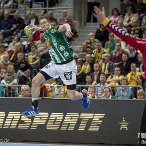 Daniel Fontaine im Spiel Rhein-Neckar Loewen-Frisch Auf Goeppingen