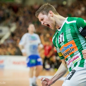 Daniul Fontaine im Spiel Frisch Auf Goeppingen - HSV Hamburg