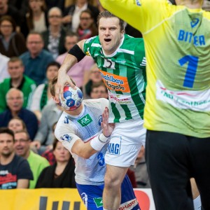 Dragos Oprea im Spiel Frisch Auf Goeppingen - HSV Hamburg