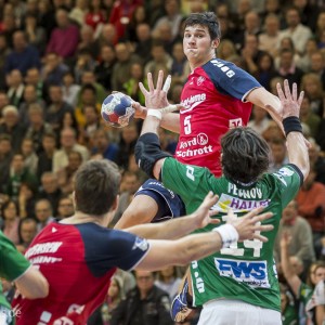 Drasko Nenadic im Spiel Frisch Auf Goeppingen - SG Flensburg-Handewitt