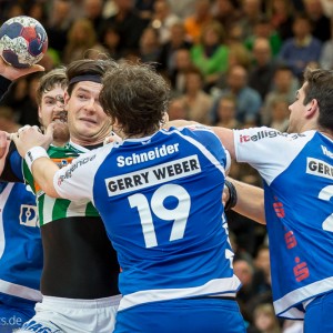 Evgeni Penvov im Spiel Frisch Auf Goeppingen – TBV Lemgo Evgeni Penvov im Spiel Frisch Auf Goeppingen - TBV Lemgo