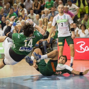 Evgeni Pevnov im Spiel Frisch Auf Goeppingen-Hannover-Burgdorf Evgeni Pevnov im Spiel Frisch Auf Goeppingen-Hannover-Burgdorf