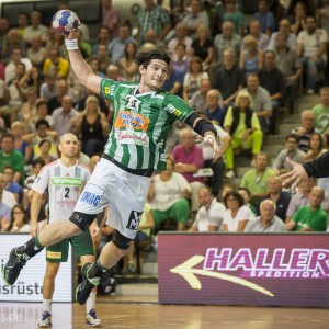 Evgeni Pevnov im Spiel Frisch Auf Goeppingen-Hannover-Burgdorf Evgeni Pevnov im Spiel Frisch Auf Goeppingen-Hannover-Burgdorf