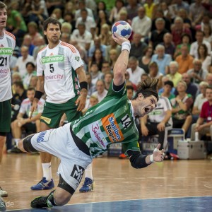 Evgeni Pevnov im Spiel Frisch Auf Goeppingen-Hannover-Burgdorf Evgeni Pevnov im Spiel Frisch Auf Goeppingen-Hannover-Burgdorf