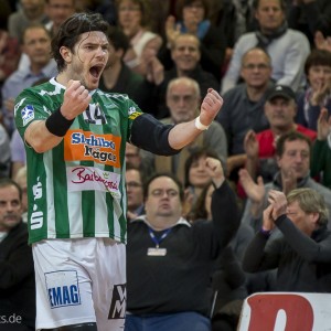 Evgeni Pevnov im Spiel Frisch Auf Goeppingen - HSG Wetzlar