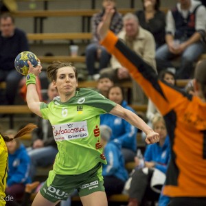 Marlene Windisch im Spiel Frisch Auf Goeppingen Frauen - Prilep. EHF-Cup