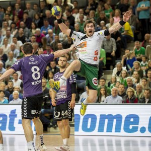 Michael Haass (FRISCH AUF Goeppingen) Im Spiel FRISCH AUF Goeppingen â Maribor Branik (EHF-Cup EHF-Pokal 2012-2013) Michael Haass (FRISCH AUF Goeppingen) Im Spiel FRISCH AUF Goeppingen â Maribor Branik (EHF-Cup EHF-Pokal 2012-2013)