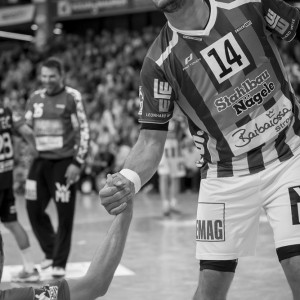 Evgeni Pevnov  im Spiel Frisch Auf Goeppingen – SC Magdeburg Handball-Bundesliga 2013/2014 Evgeni Pevnov  im Spiel Frisch Auf Goeppingen - SC Magdeburg Handball-Bundesliga 2013/2014