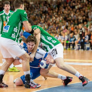 Hendrik Pekeler im Spiel Frisch Auf Goeppingen – TBV Lemgo Hendrik Pekeler im Spiel Frisch Auf Goeppingen - TBV Lemgo