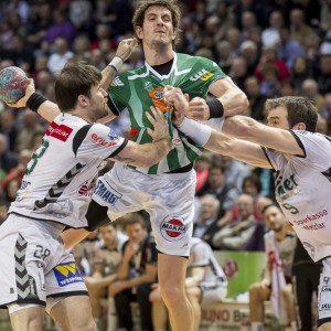 Michael Haass (FRISCH AUF Goeppingen) Im Spiel HSG Wetzlar – FRISCH AUF Goeppingen (Handball-Bundesliga) Michael Haass (FRISCH AUF Goeppingen) Im Spiel HSG Wetzlar - FRISCH AUF Goeppingen (Handball-Bundesliga)