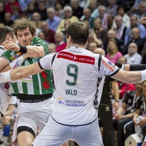 Michael Haass (FRISCH AUF Goeppingen) Im Spiel HSG Wetzlar – FRISCH AUF Goeppingen (Handball-Bundesliga) Michael Haass (FRISCH AUF Goeppingen) Im Spiel HSG Wetzlar - FRISCH AUF Goeppingen (Handball-Bundesliga)
