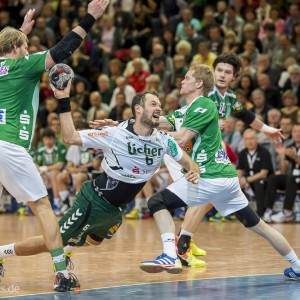 Jens Tiedtke im Spiel Frisch Auf Goeppingen - HSG Wetzlar