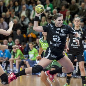 Karolina Kudlacz im Spiel Frisch Auf Goeppingen-HC Leipzig