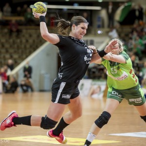 Karolina Kudlacz im Spiel Frisch Auf Goeppingen-HC Leipzig