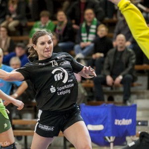 Karolina Kudlacz im Spiel Frisch Auf Goeppingen-HC Leipzig
