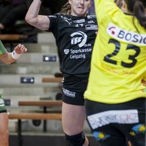 Karolina Kudlacz im Spiel Frisch Auf Goeppingen-HC Leipzig
