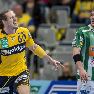 Kim Ekdahl du Rietz im Spiel Rhein-Neckar Loewen-Frisch Auf Goeppingen