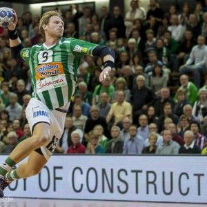 Manuel Spaeth  im Spiel Frisch Auf Goeppingen - Bergischer HC. Handball-Bundesliga 2013/2014