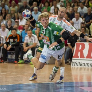 Manuel Spaeth im Spiel Frisch Auf Goeppingen-Hannover-Burgdorf Manuel Spaeth im Spiel Frisch Auf Goeppingen-Hannover-Burgdorf