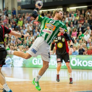 Manuel Spaeth im Spiel Frisch Auf Goeppingen - TuS Nettelstedt-Luebecke