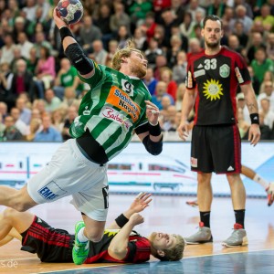 Manuel Spaeth im Spiel Frisch Auf Goeppingen - TuS Nettelstedt-Luebecke