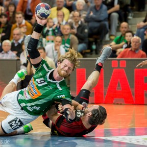 Manuel Spaeth im Spiel Frisch Auf Goeppingen - TuS Nettelstedt-Luebecke