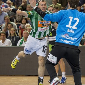 Marcel Schiller im Spiel Frisch Auf Goeppingen gegen TV Emsdetten Marcel Schiller im Spiel Frisch Auf Goeppingen gegen TV Emsdetten