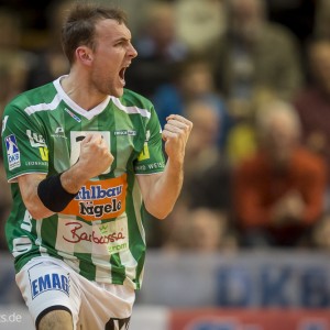 Marcel Schiller im Spiel Frisch Auf Goeppingen - HSG Wetzlar