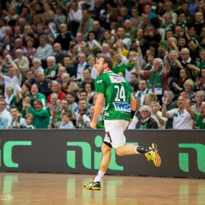 Marcel Schiller im Spiel Frisch Auf Goeppingen - MT Melsungen