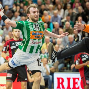 Marcel Schiller im Spiel Frisch Auf Goeppingen - TuS Nettelstedt-Luebecke