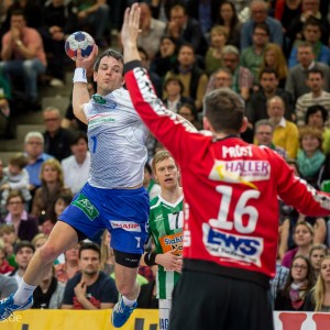 Matthias Flohr im Spiel Frisch Auf Goeppingen - HSV Hamburg