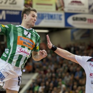 Mimi Kraus im Spiel Frisch Auf Goeppingen - Bergischer HC. Handball-Bundesliga 2013/2014