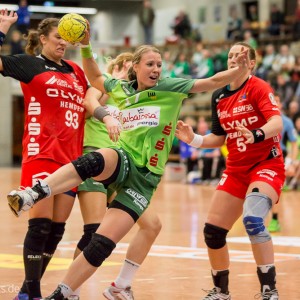Nicole Dinkel im Spiel Frisch Auf Frauen – SB BBM Bietigheim Nicole Dinkel im Spiel Frisch Auf Frauen - SB BBM Bietigheim