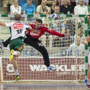 Primoz Prost im Spiel Frisch Auf Goeppingen-Hannover-Burgdorf Primoz Prost im Spiel Frisch Auf Goeppingen-Hannover-Burgdorf