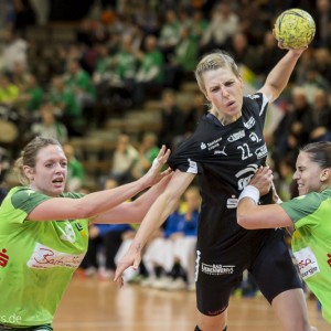 Susann Mueller im Spiel Frisch Auf Goeppingen-HC Leipzig