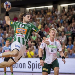 Tim Kneule im Spiel Frisch Auf Goeppingen-Hannover-Burgdorf Tim Kneule im Spiel Frisch Auf Goeppingen-Hannover-Burgdorf